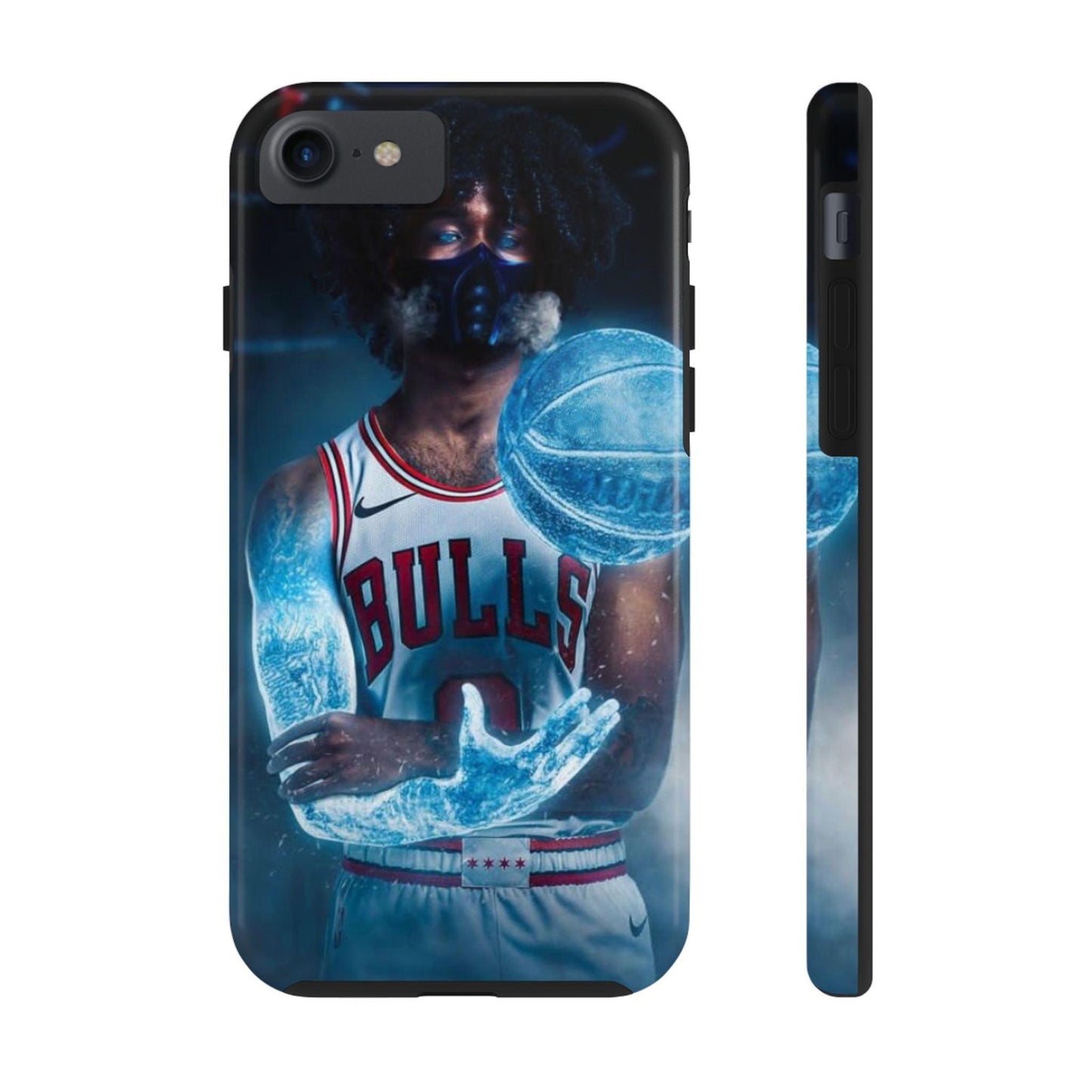 Coby White Chicago Bulls NBA Basketball Printed Tough Phone Case for iPhone & Samsung Galaxy - Dynamic Player Action Design