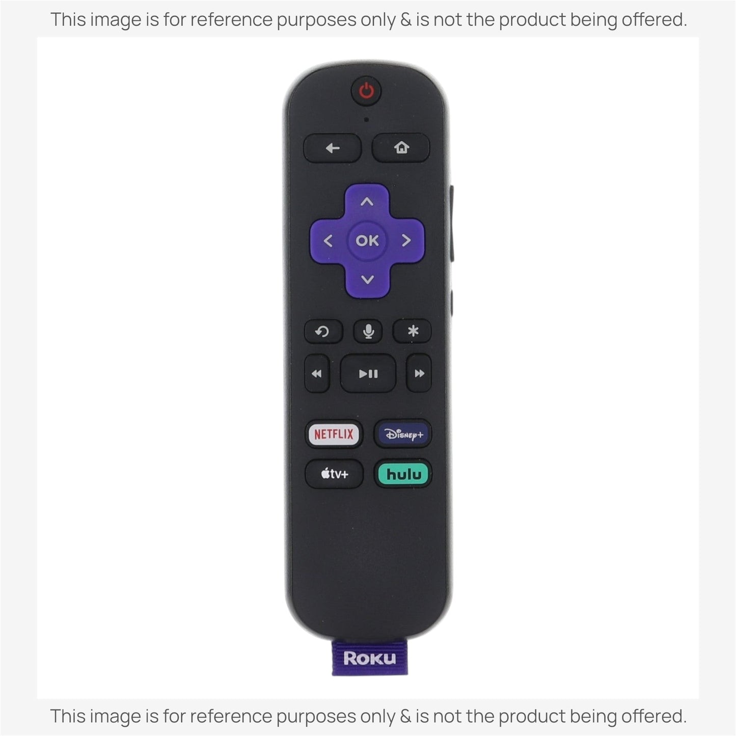 Roku RC-EL2 Streaming Stick Remote Control | Voice | Headphone Jack | Netflix | Disney+ | Apple TV+ | Hulu - 3226001085