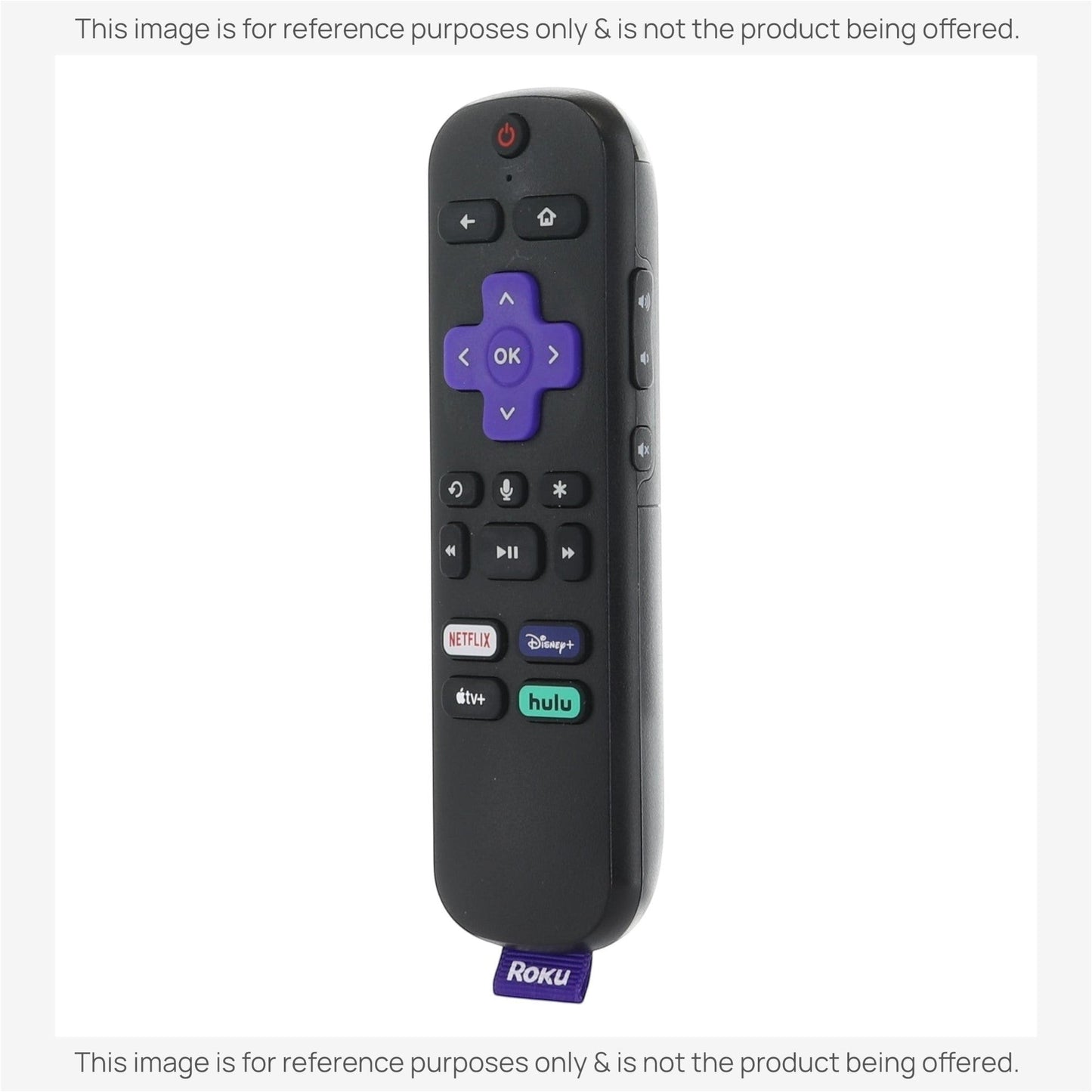 Roku RC-EL2 Streaming Stick Remote Control | Voice | Headphone Jack | Netflix | Disney+ | Apple TV+ | Hulu - 3226001085