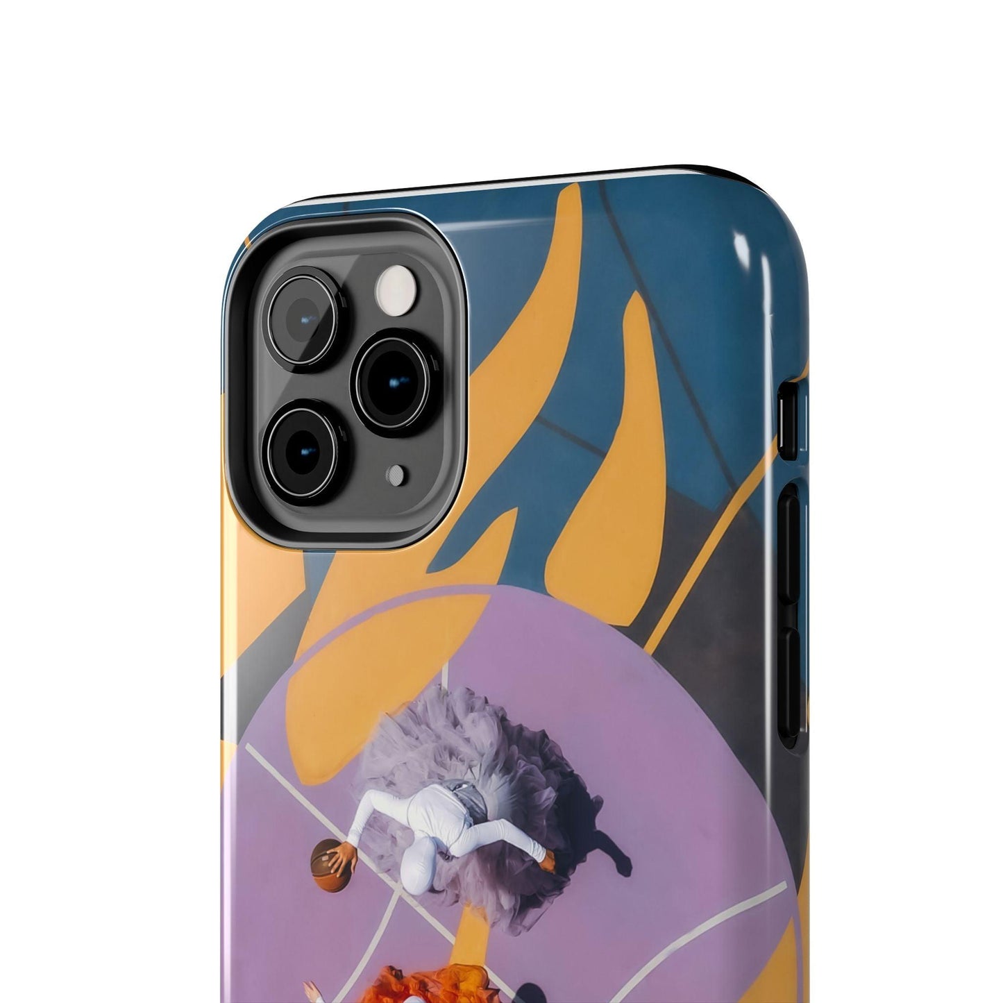 Two Womens Play basket ball Tough Phone Cases