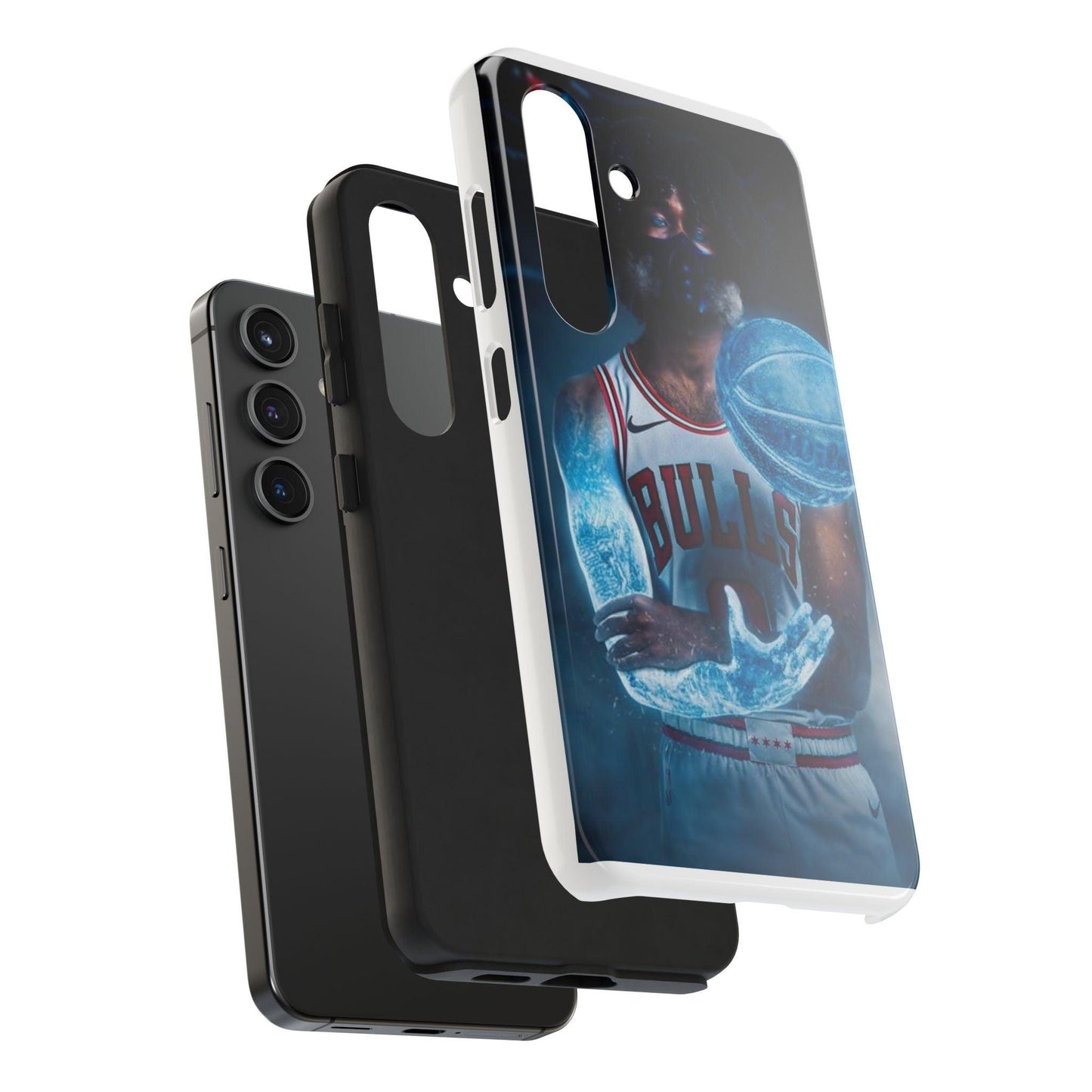 Coby White Chicago Bulls NBA Basketball Printed Tough Phone Case for iPhone & Samsung Galaxy - Dynamic Player Action Design