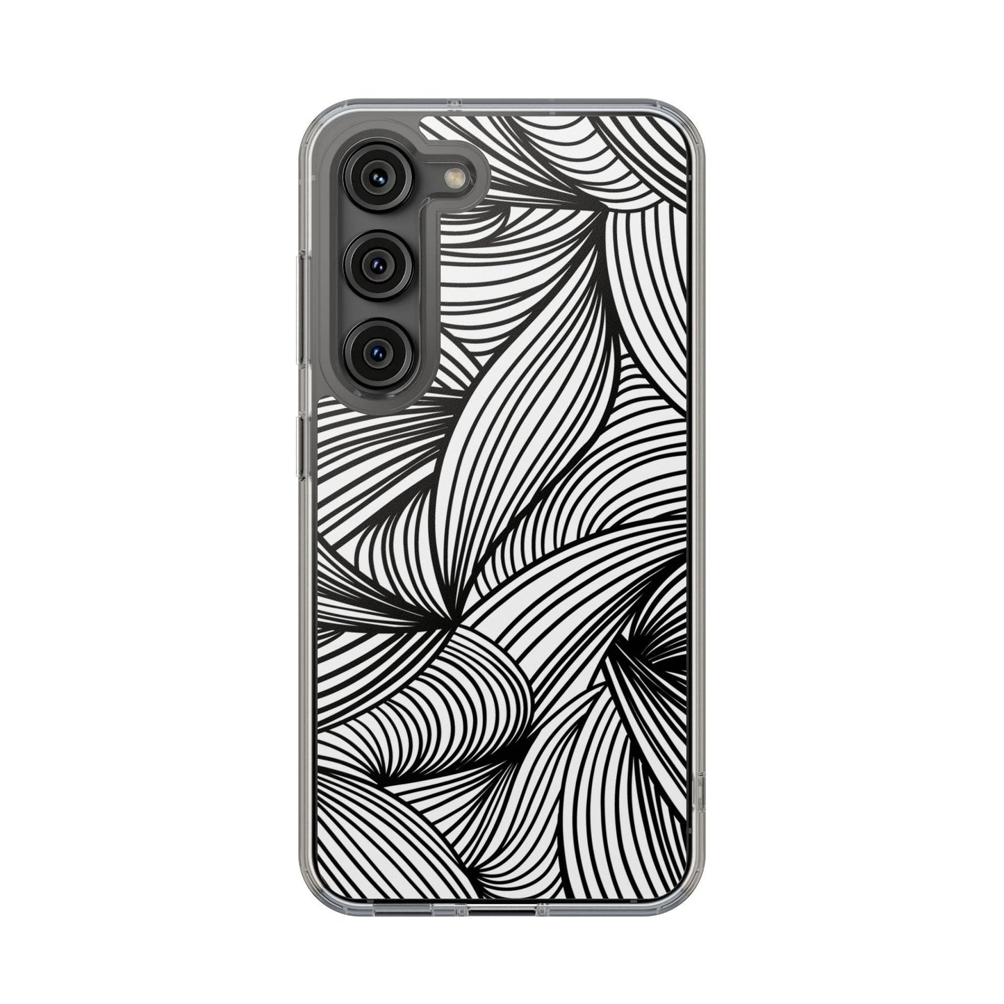 Black and White Illusion Clear Cases