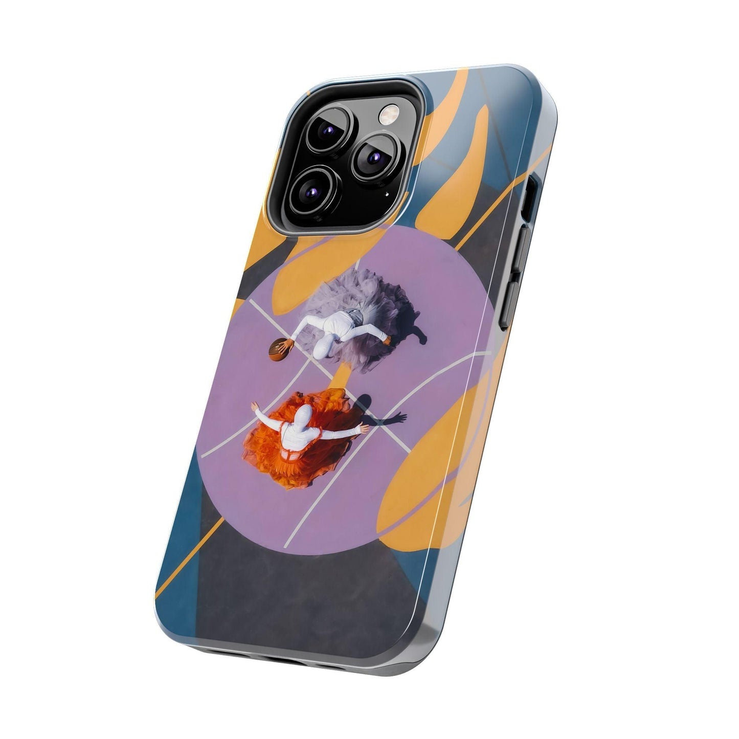 Two Womens Play basket ball Tough Phone Cases