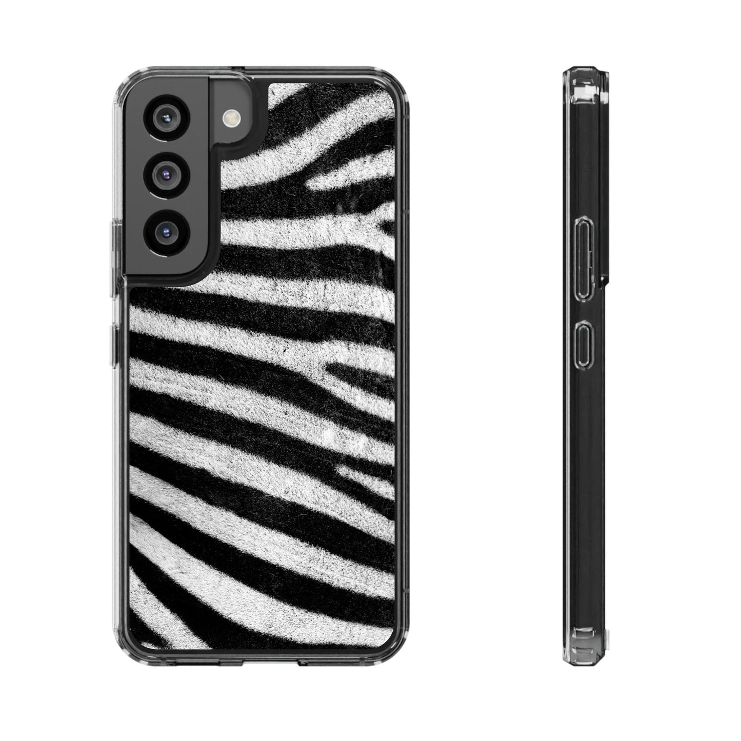 Clear Cases Black and White Zebra Stripes