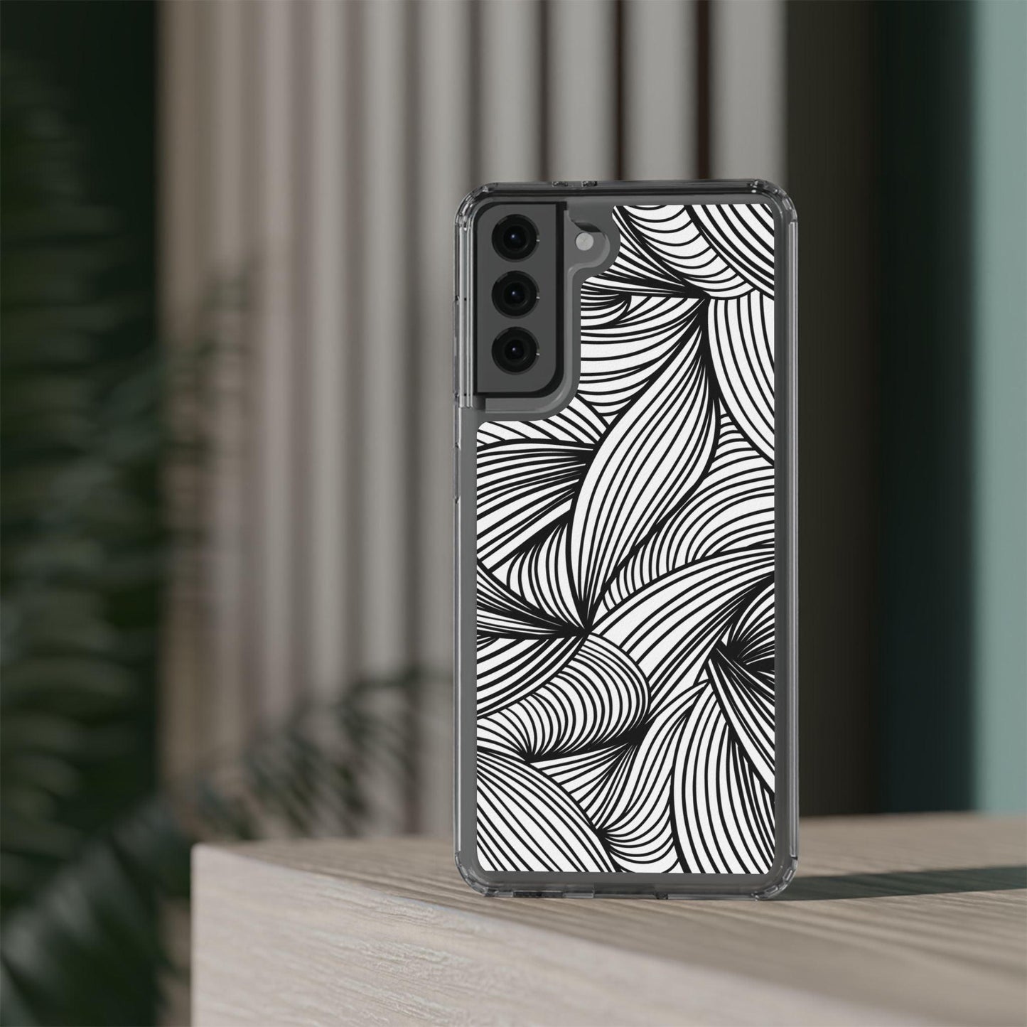 Black and White Illusion Clear Cases