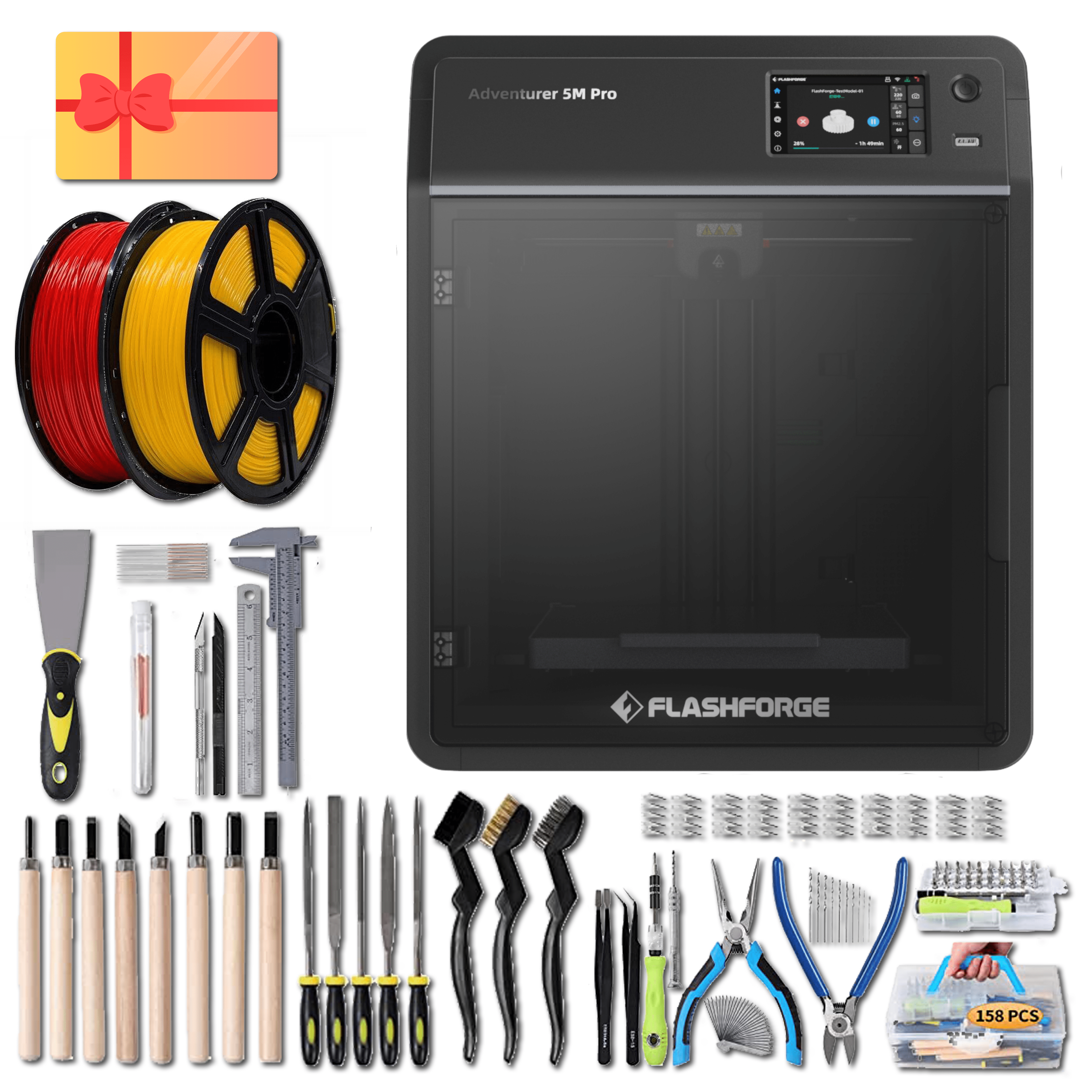 FlashForge Adventurer 5M Pro 3D Printer Maker Bundle – DigiDevice