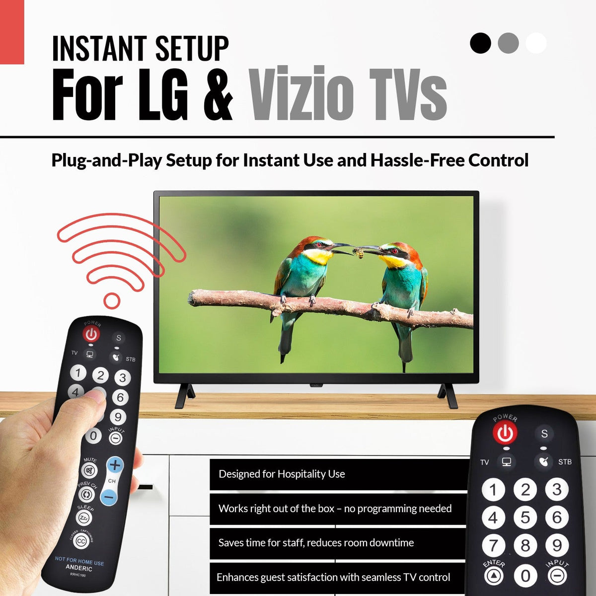 RCA RCRHM02BR 1-Device Universal Remote Control