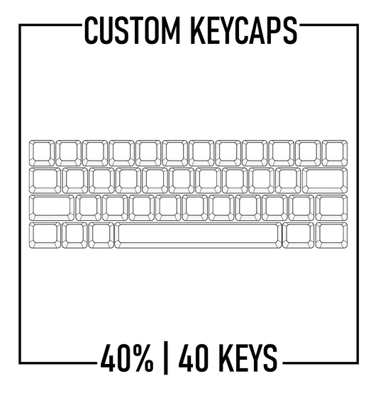 40% Keyboard Custom Keycaps ( ANSI | 40 Keys )