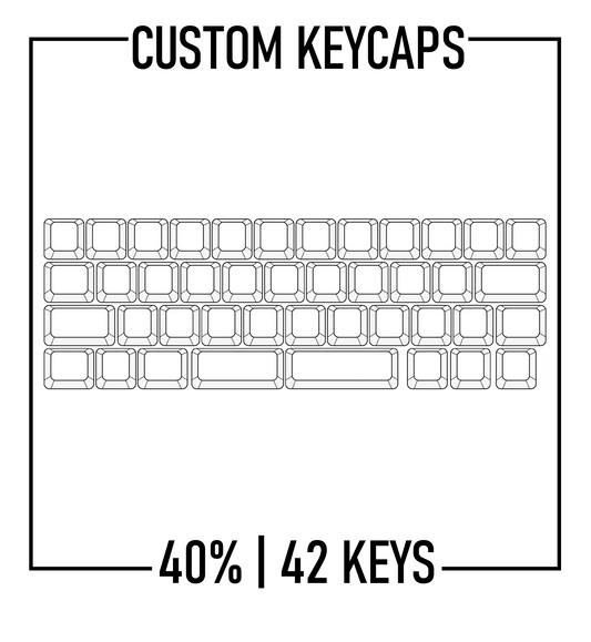 40% Keyboard Custom PBT Keycaps Set ( ANSI | 42 Keys )