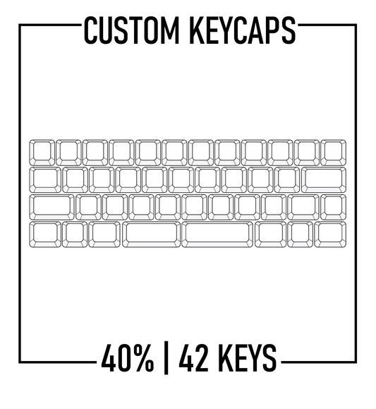 40% Keyboard Custom Keycaps ( ANSI | 42 Keys )