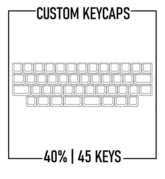 40% Keyboard Custom Keycaps ( ANSI | 45 Keys )