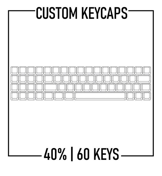 40% Keyboard Custom Keycaps ( ANSI | 60 Keys )
