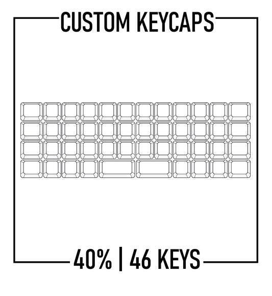 40% Keyboard Custom Keycaps Set( ANSI | 46 Keys )