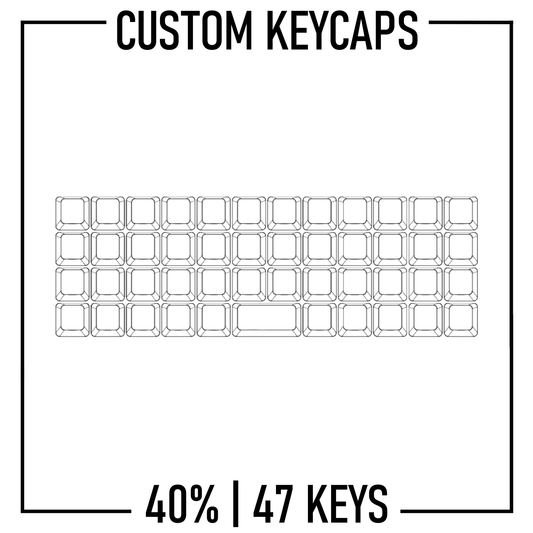 40% Keyboard Custom Keycaps ( ANSI | 47 Keys )