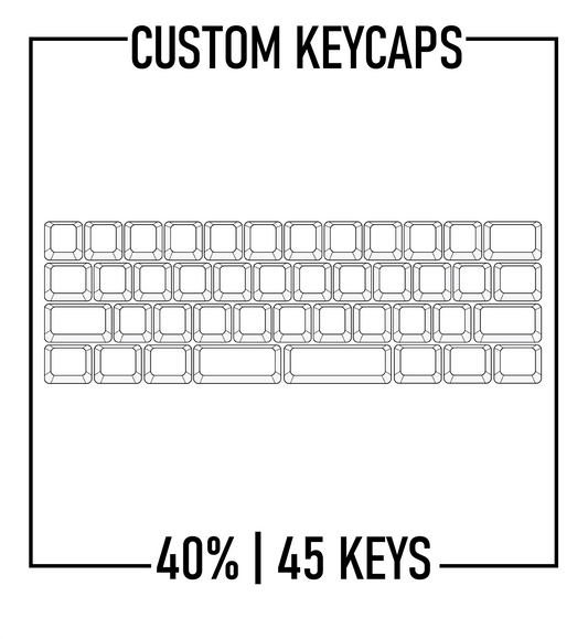 40% Keyboard Custom PBT Keycaps Set( ANSI | 45 Keys )