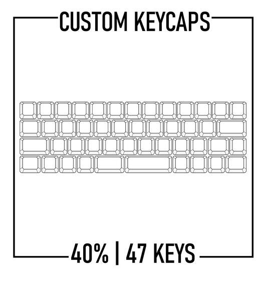 40% Keyboard Custom PBT Keycaps Set( ANSI | 47 Keys )