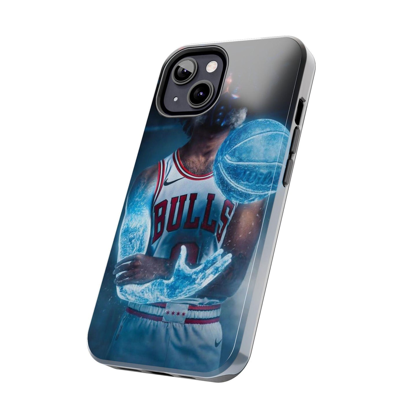 Coby White Chicago Bulls NBA Basketball Printed Tough Phone Case for iPhone & Samsung Galaxy - Dynamic Player Action Design