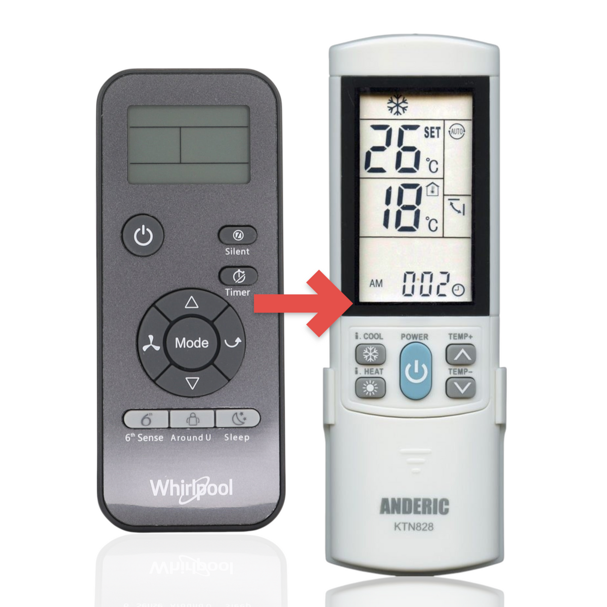Whirlpool DG11J2-32 Air Conditioner Remote Control - 4108951A