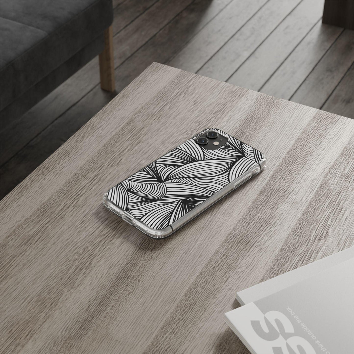 Black and White Illusion Clear Cases