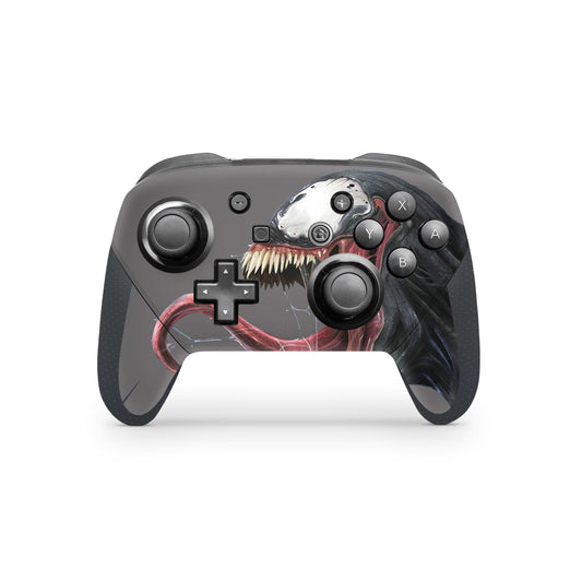 Dark Symbiote Nintendo Switch Pro Controller Skin