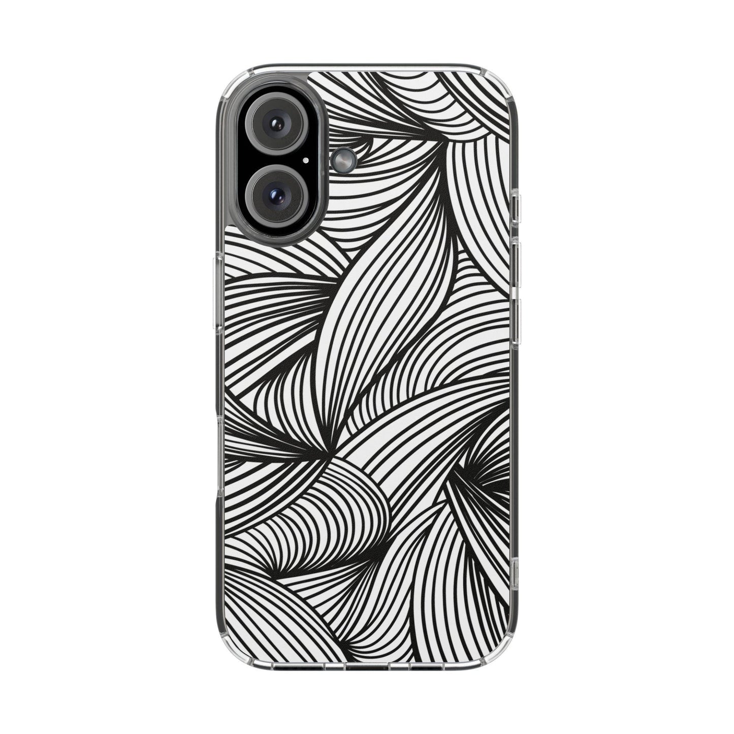 Black and White Illusion Clear Cases