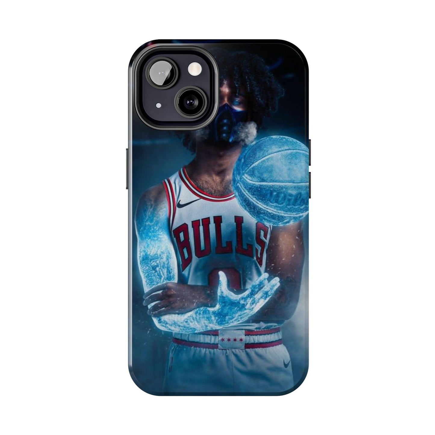 Coby White Chicago Bulls NBA Basketball Printed Tough Phone Case for iPhone & Samsung Galaxy - Dynamic Player Action Design