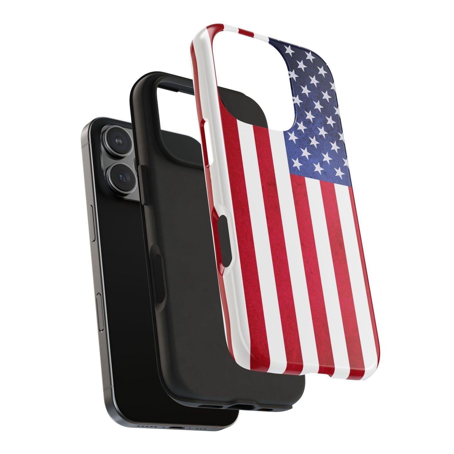 USA Flag Printed Tough Phone Cases