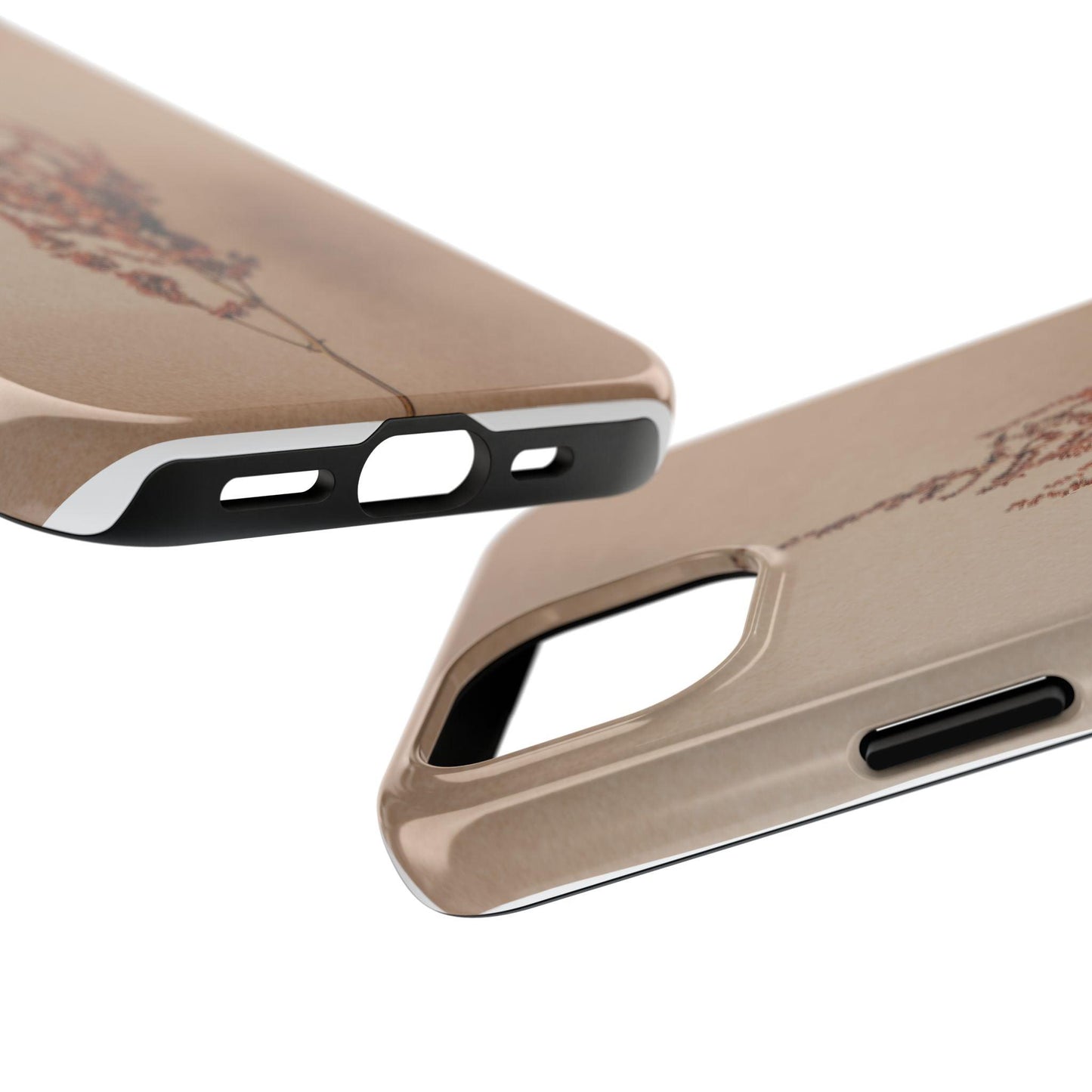 Brown Dry Leaf Tough Phone Cases