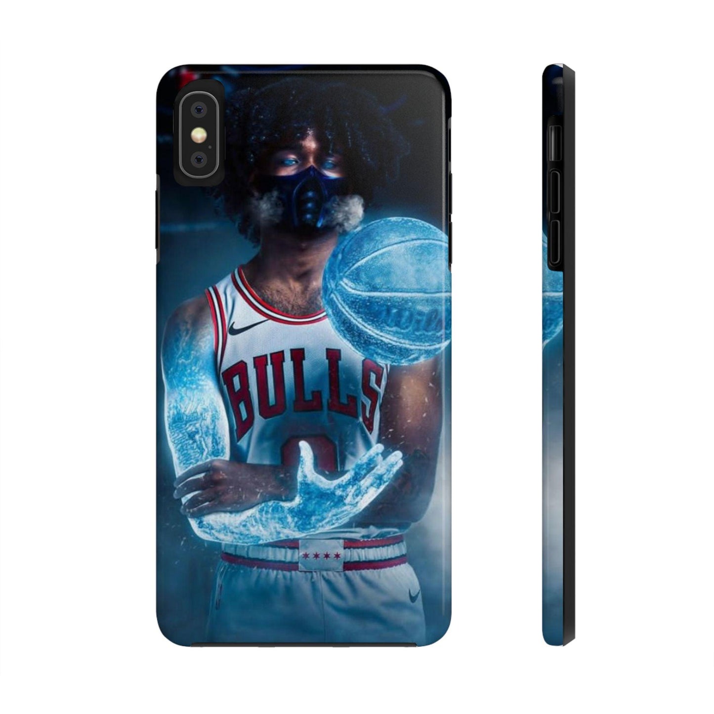 Coby White Chicago Bulls NBA Basketball Printed Tough Phone Case for iPhone & Samsung Galaxy - Dynamic Player Action Design
