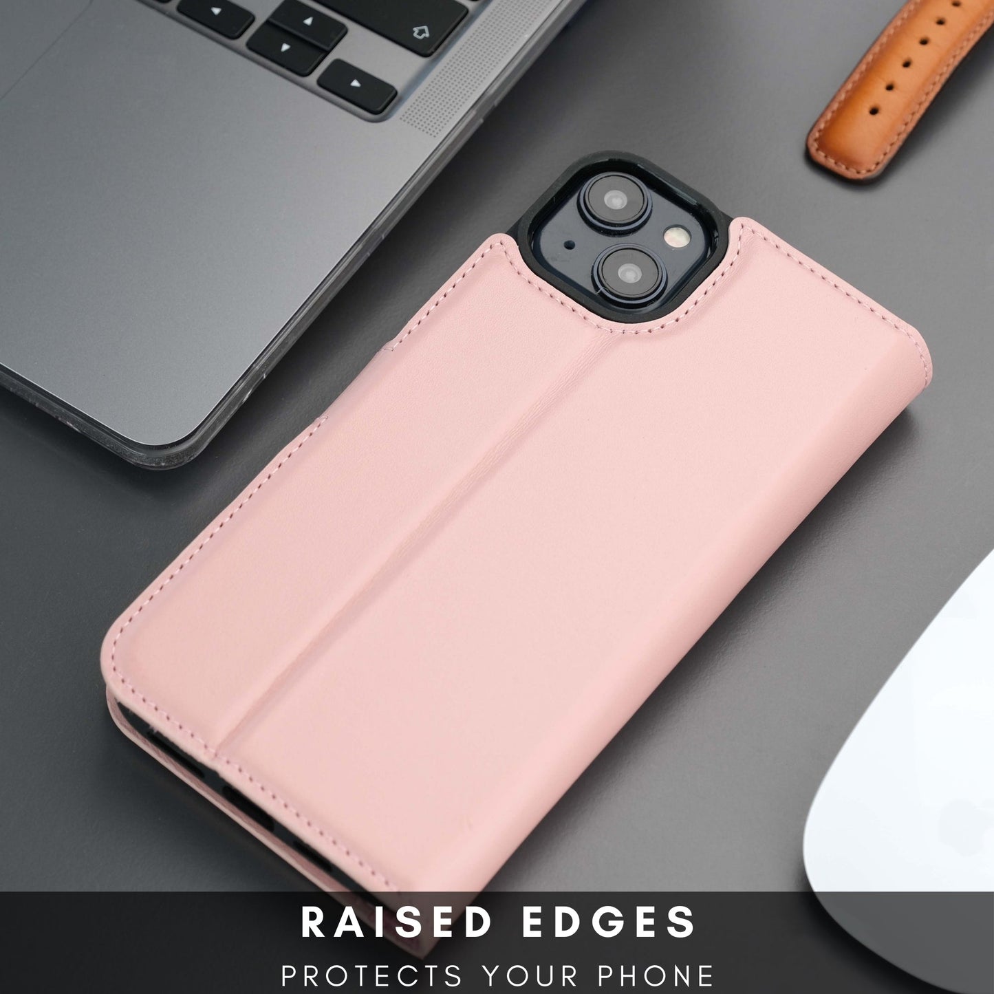 Casper Leather iPhone 14 Plus Wallet Case | MagSafe