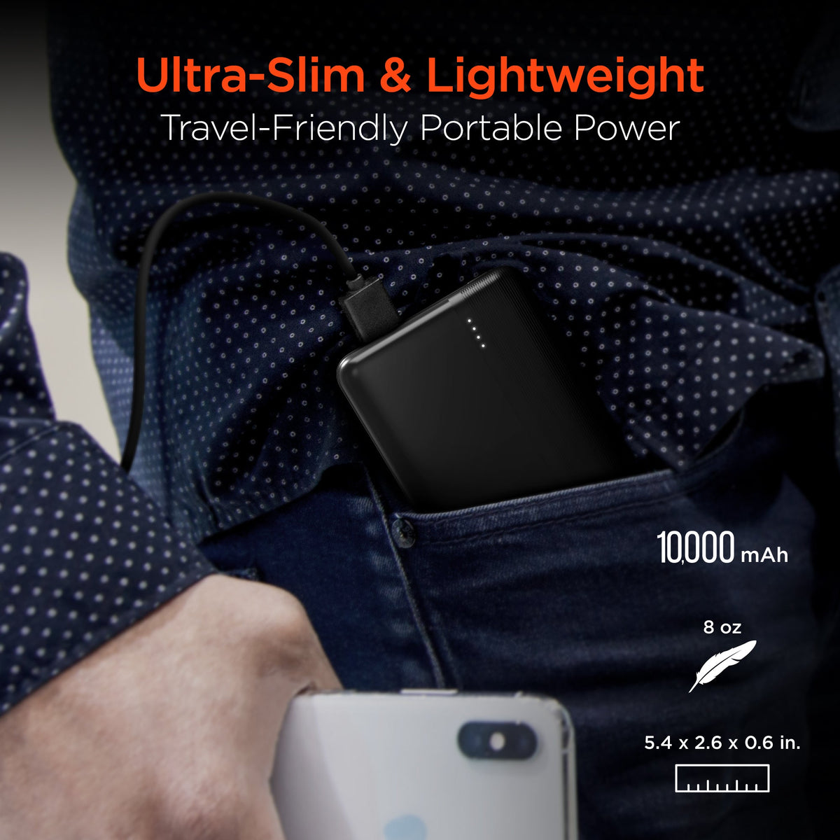HyperGear 10000mAh 20W PD + USB Power Bank