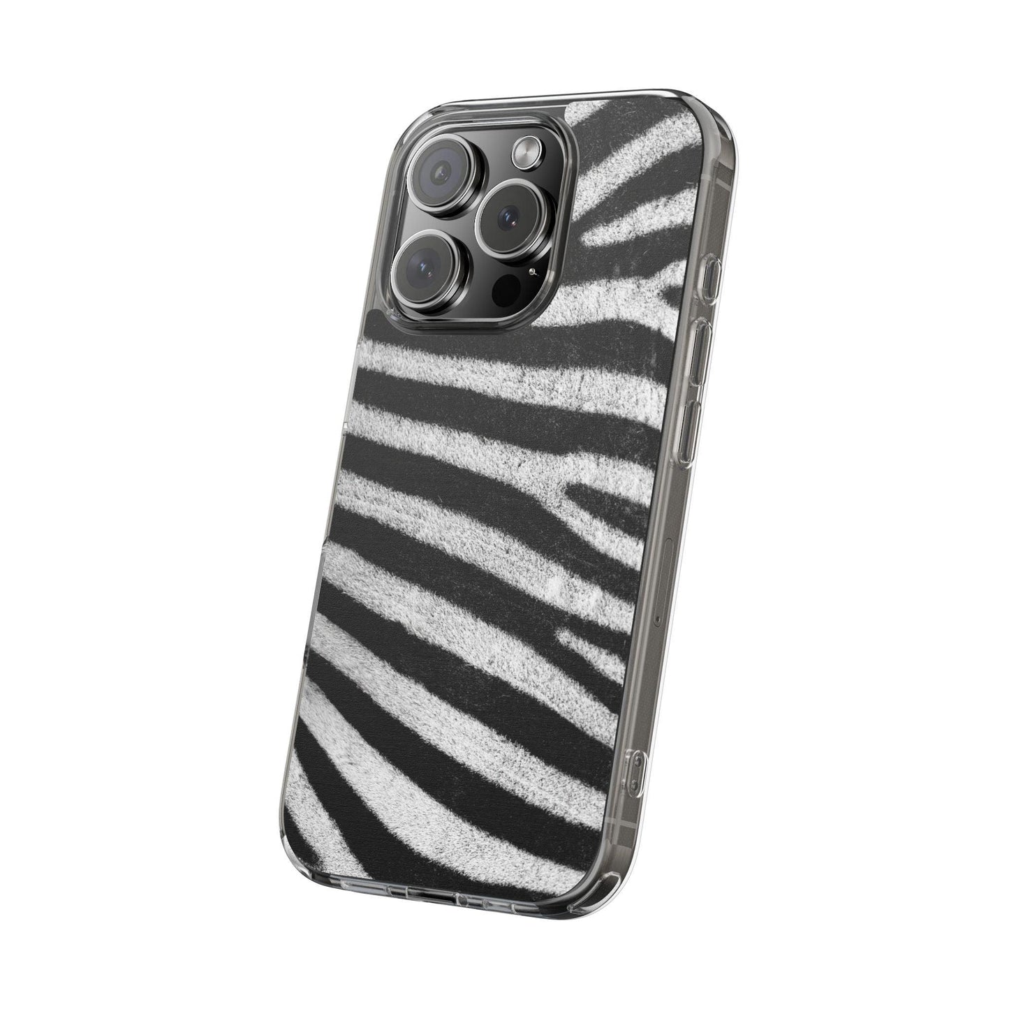 Clear Cases Black and White Zebra Stripes