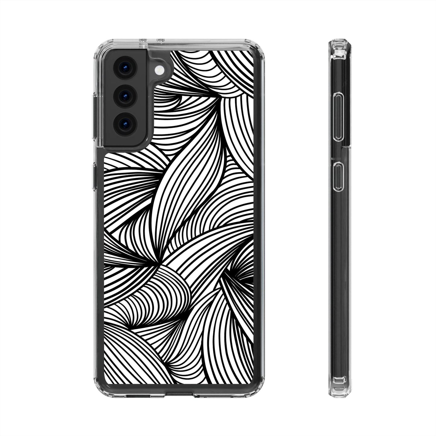 Black and White Illusion Clear Cases