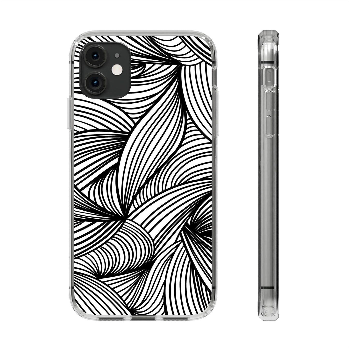 Black and White Illusion Clear Cases