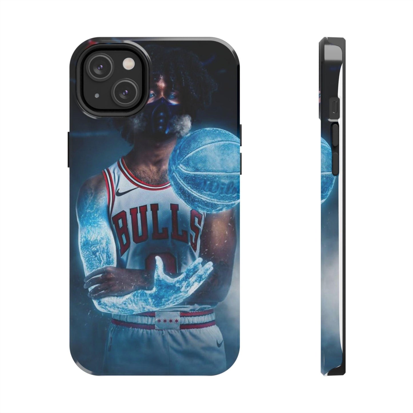 Coby White Chicago Bulls NBA Basketball Printed Tough Phone Case for iPhone & Samsung Galaxy - Dynamic Player Action Design