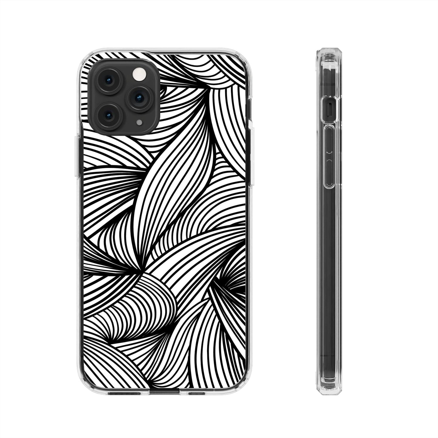 Black and White Illusion Clear Cases