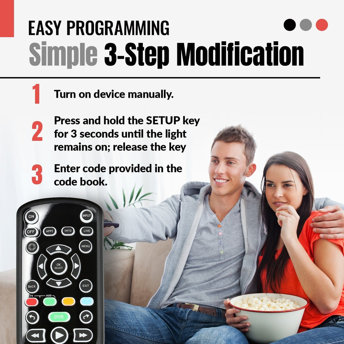 Channel Master CM7500XRC2 Digital TV Tuner Converter Remote Control