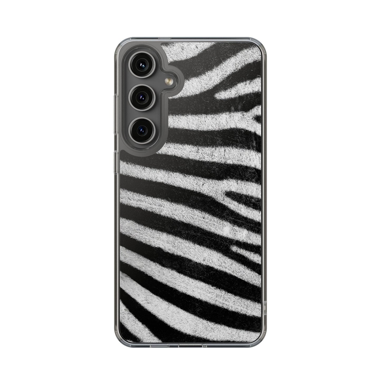 Clear Cases Black and White Zebra Stripes