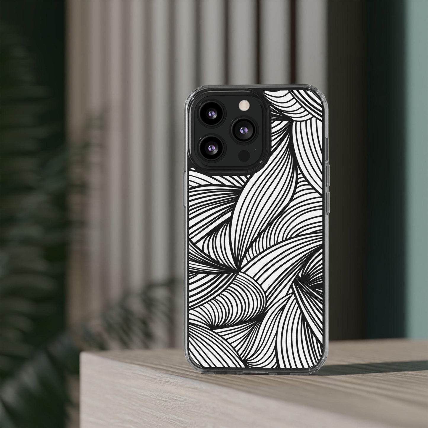 Black and White Illusion Clear Cases