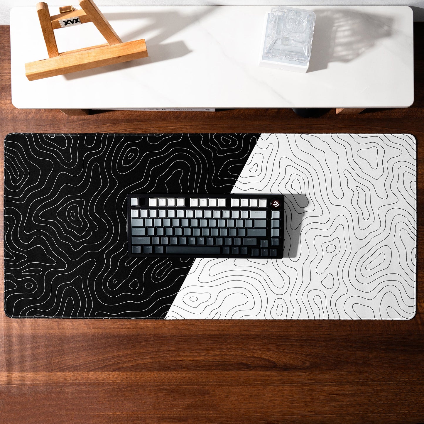 XVX Kanagawa Outline Themed Large Desk Mat