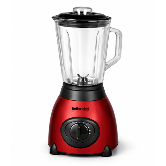 Better Chef 500-Watt Glass Jar Blender with Stainless Steel Base