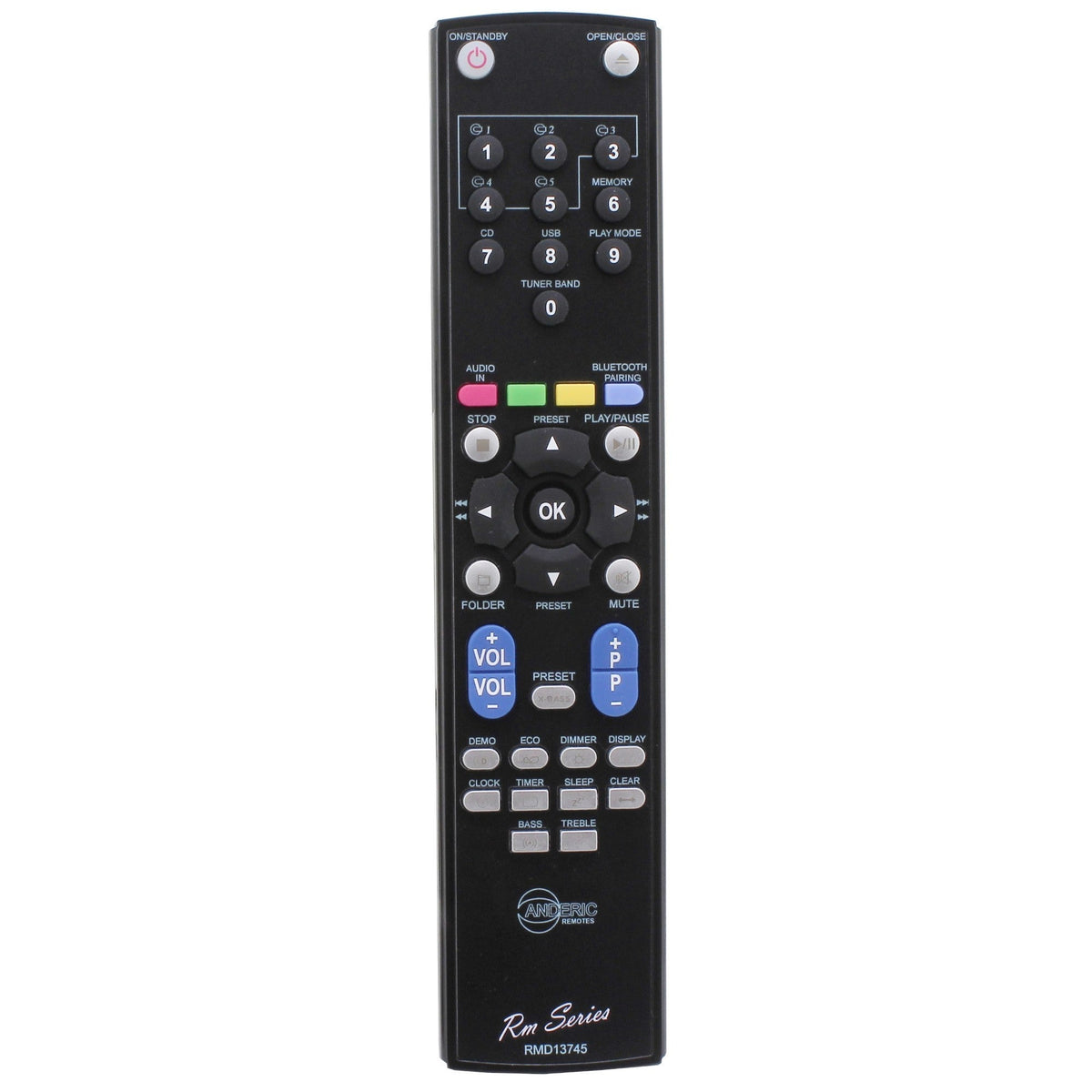 Sharp RRMCGA397AWSA 5 Disc Mini Component System Audio Remote Control - RRMCGA397AWSA