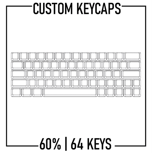 60% Keyboard Custom Keycaps( ANSI | 64 Keys )