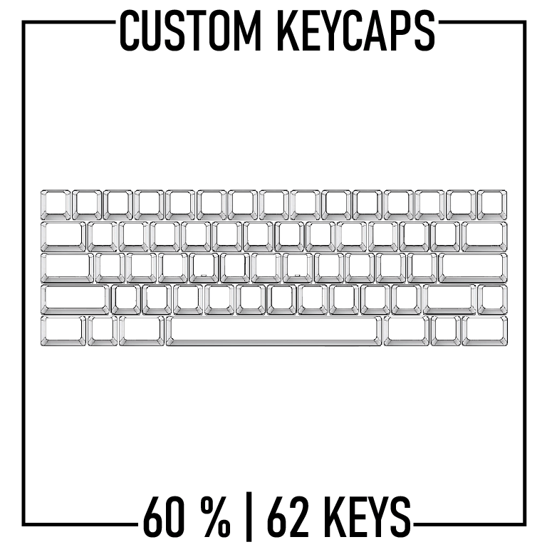 60% Keyboard Custom Keycaps ( ANSI | 62 Keys )