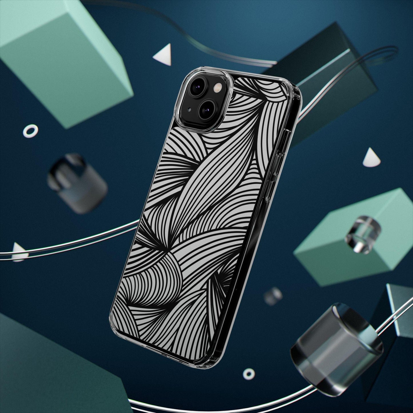 Black and White Illusion Clear Cases