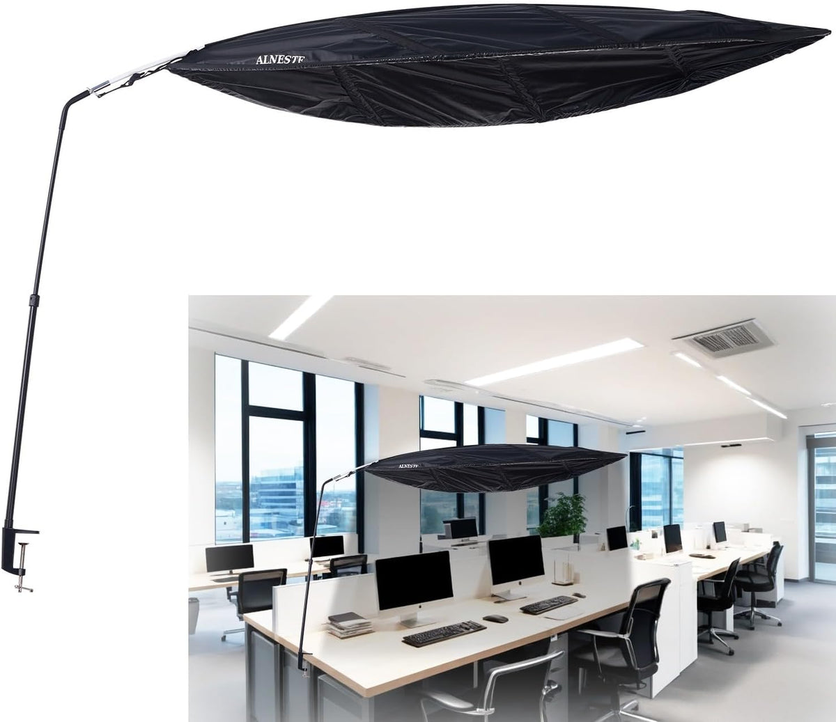 Desk Shade for Cubicle to Block Light, Cubicle Shade, Desk Leaf Shade, Cubicle Leaf, Cubicle Leaf Shade, Office Light Cover, Cubicle Accessory, Designed for Sensitive Worker