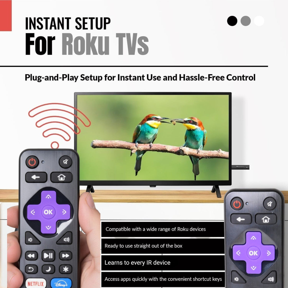 Roku RC114 Streaming Remote Control