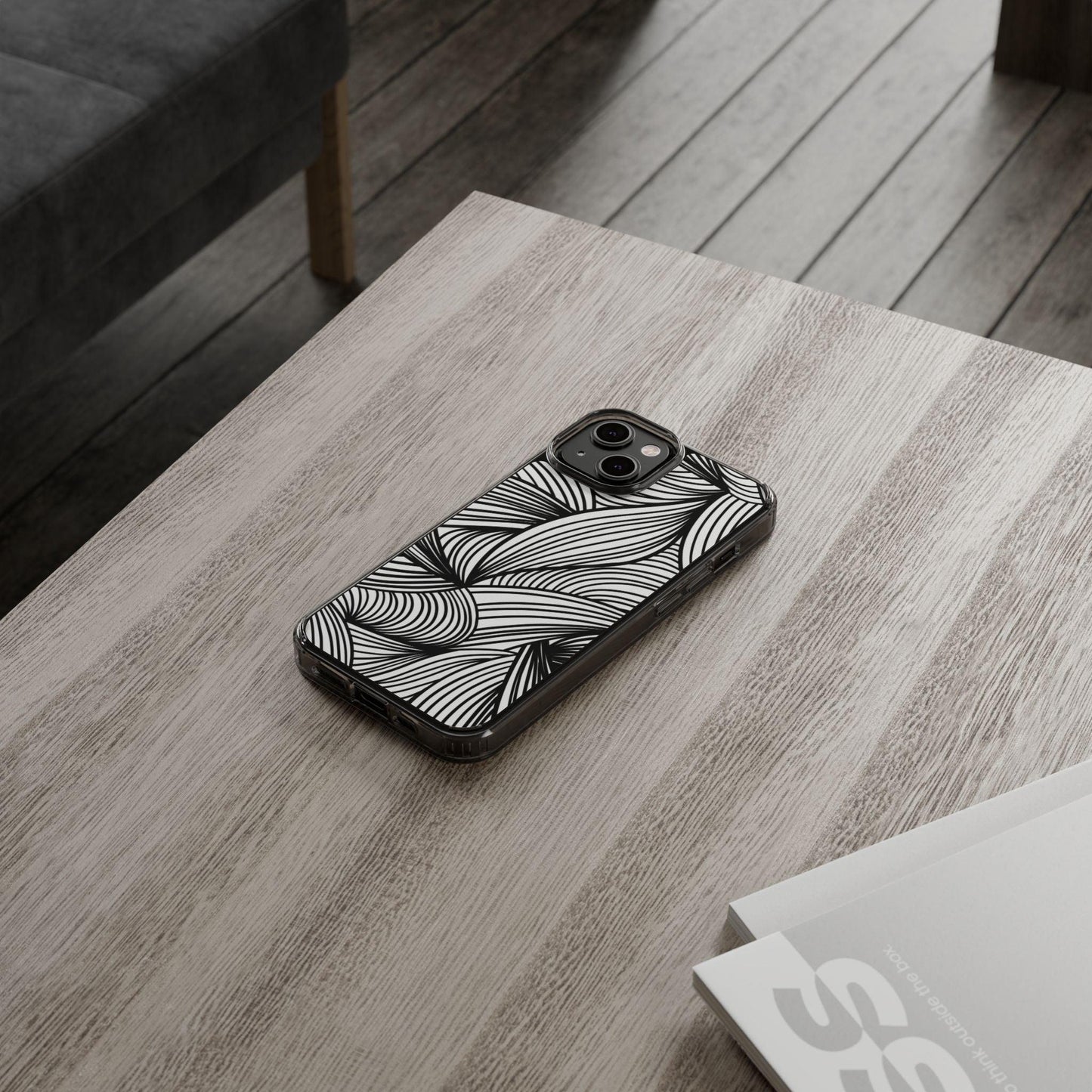Black and White Illusion Clear Cases