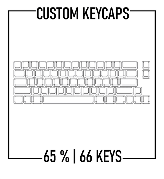 65% Custom Keycaps Set ( ANSI | 66 Keys )