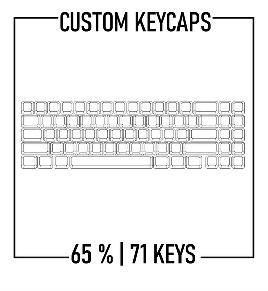 65% Custom Keycaps Set ( ANSI | 71 Keys )